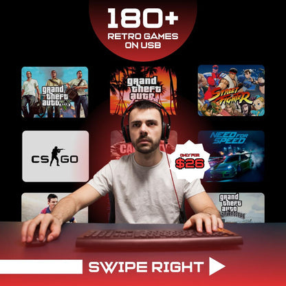 RETROGAMES 1.0 USB عاود تعيش طفولتك لعبة بلعبة
